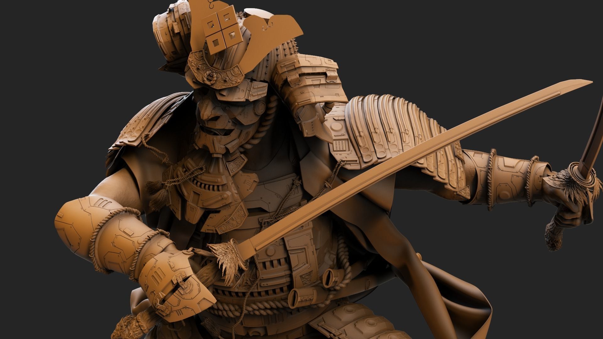 Samurai 3D model_9
