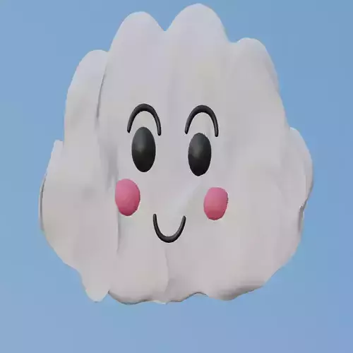 3D Cartoon Cloud model