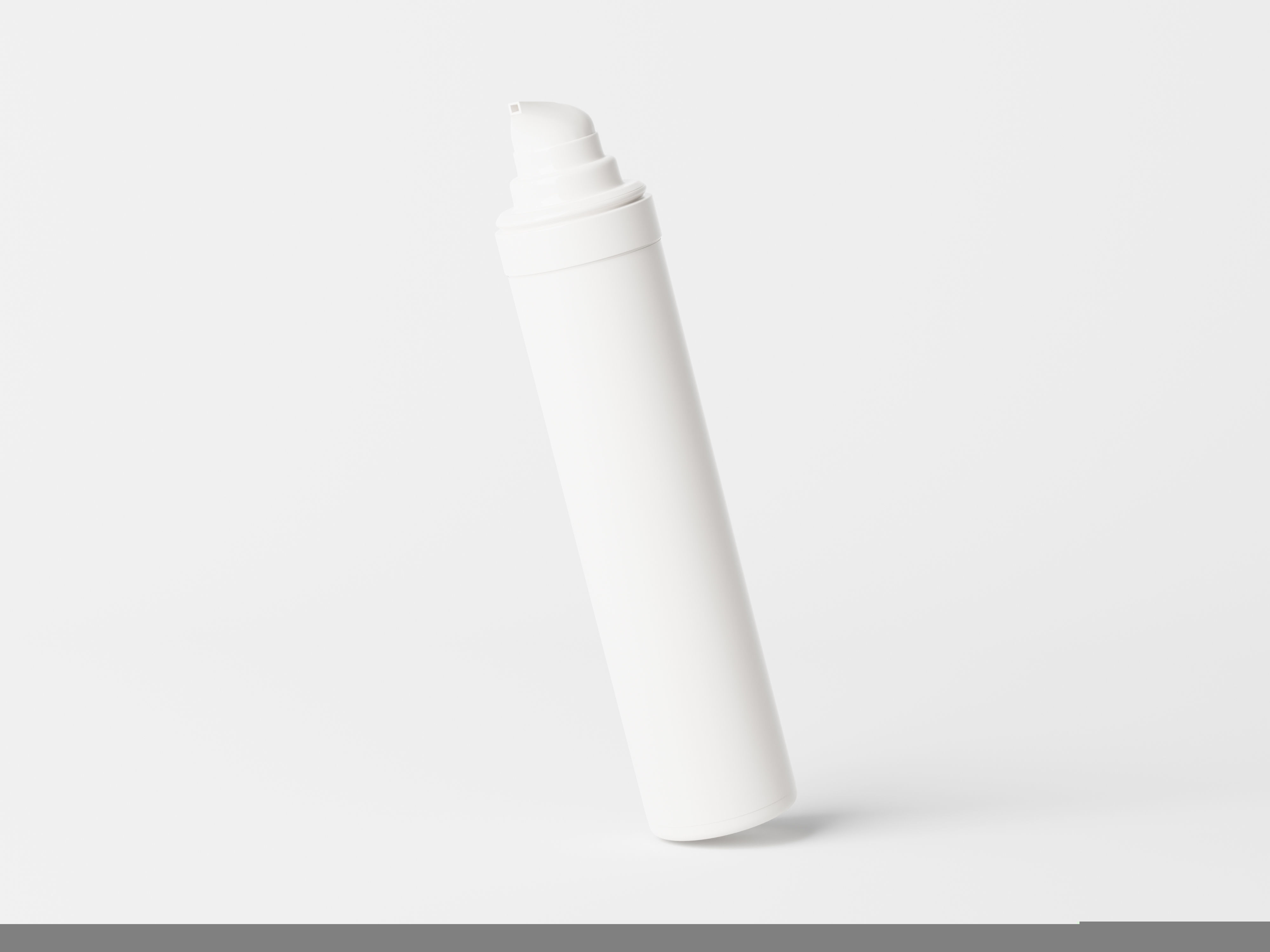 Tall Airless Pump Bottle and Box Low-poly 3D model_2
