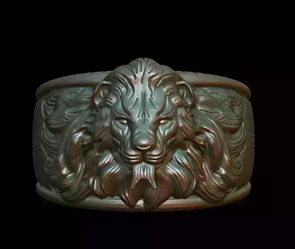 Lion Ring Full Detailed Sculpt