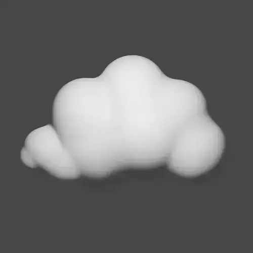 Cartoon Cloud 3D 3D model