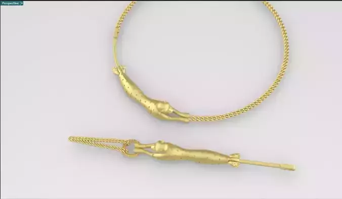 tiger bracelet and necklace