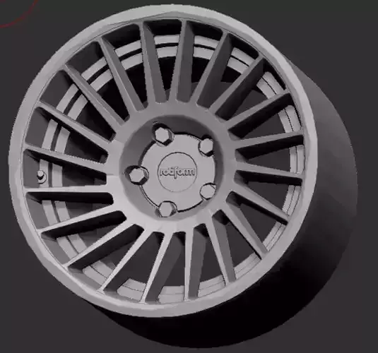 Rotiform IND-T Wheels Rims 3D Print Ready Model INDT 3D print model