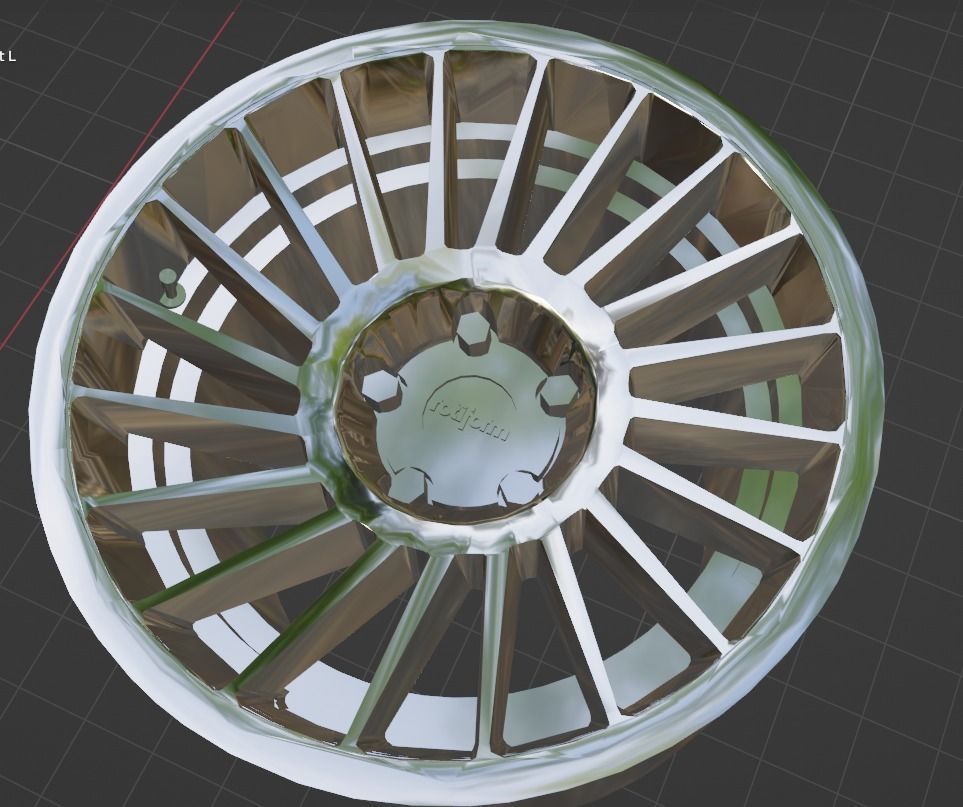 Rotiform IND-T Wheels Rims 3D Print Ready Model INDT 3D print model_1