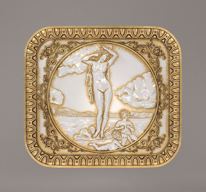 Basrelief 3d model Afrodite 3D model_3