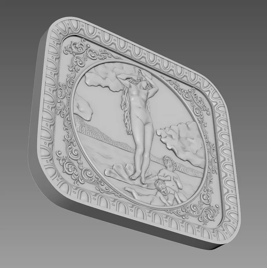 Basrelief 3d model Afrodite 3D model_0