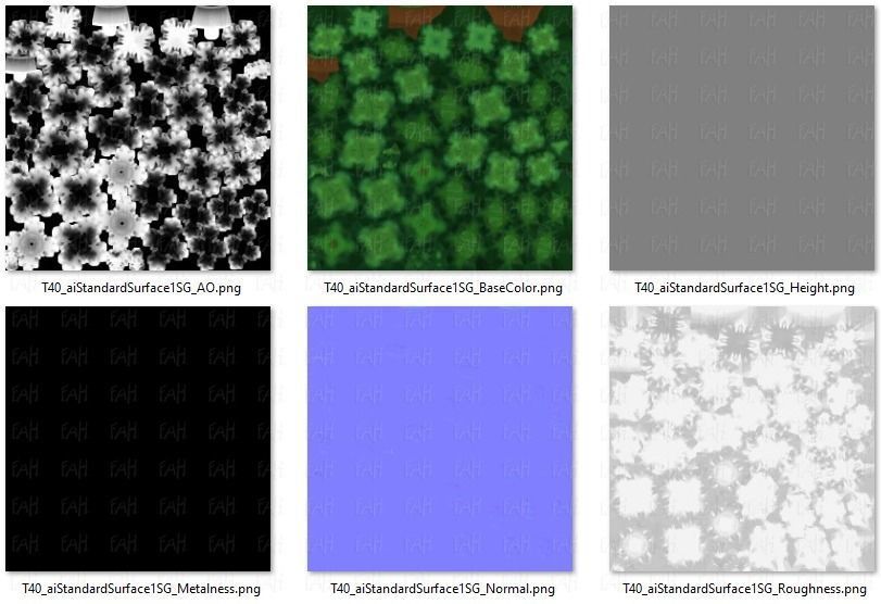 Trees Cartoon V40 Low-poly 3D model_46