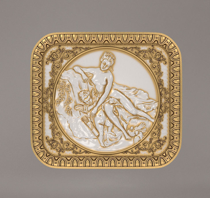 Basrelief 3D model for CNC 3D model_3