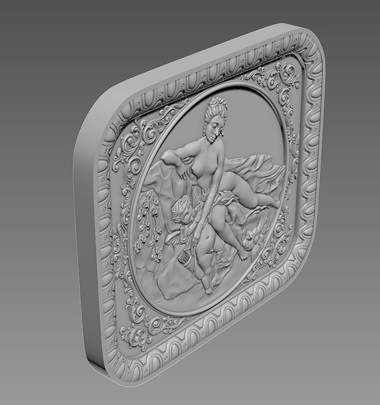 Basrelief 3D model for CNC 3D model_2