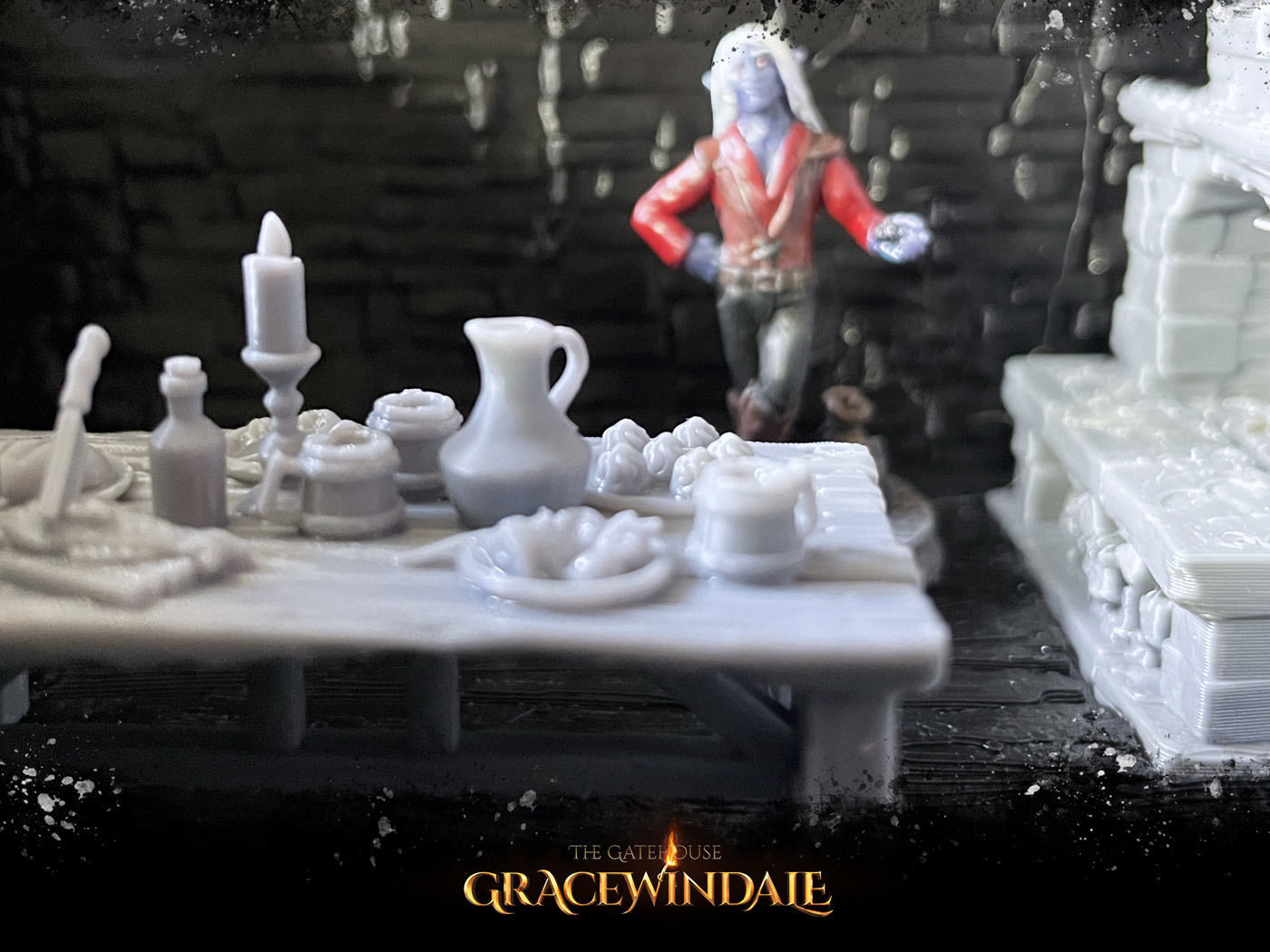 Gatehouse - Dining Set 3D print model_2