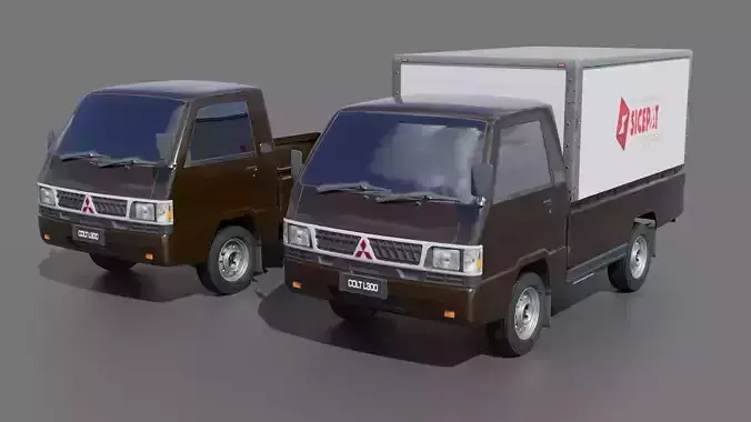 Mitsubishi L300 Low-poly 3D model