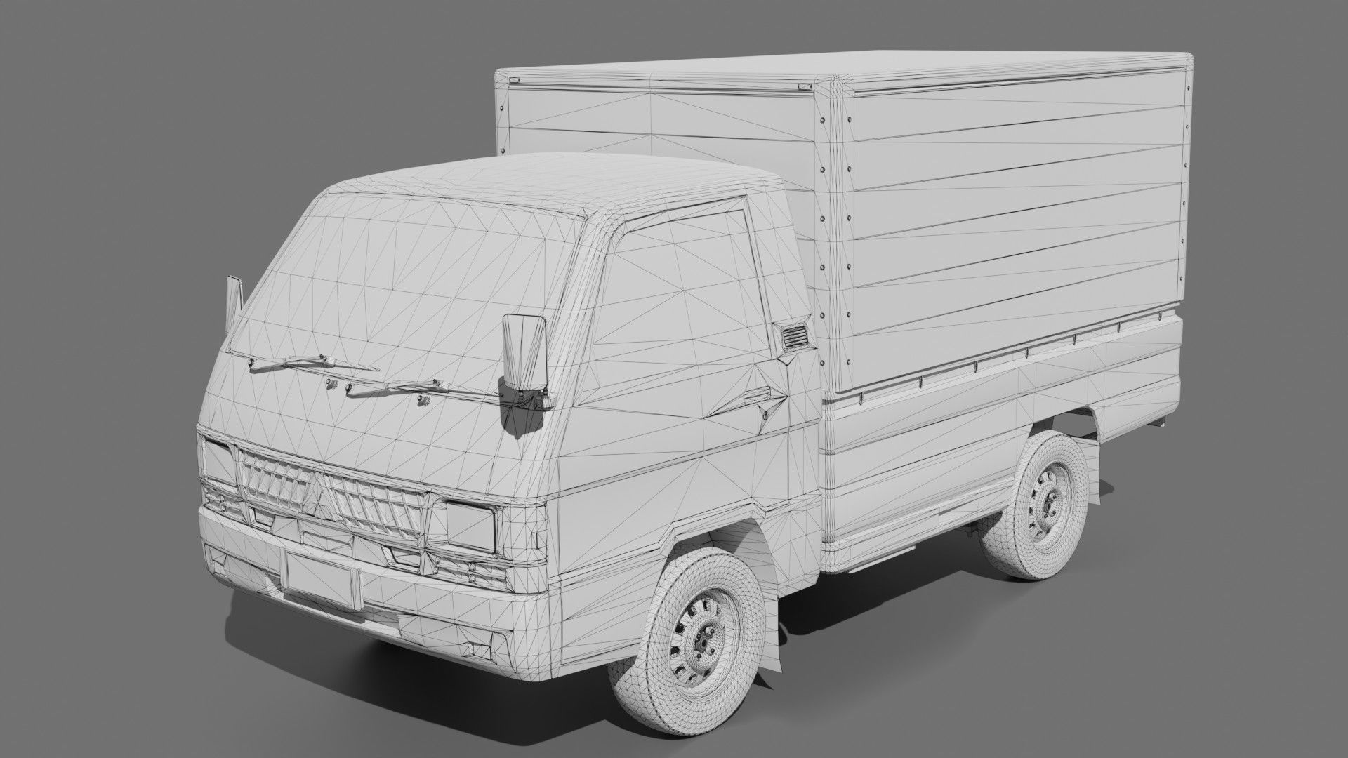 Mitsubishi L300 Low-poly 3D model_17