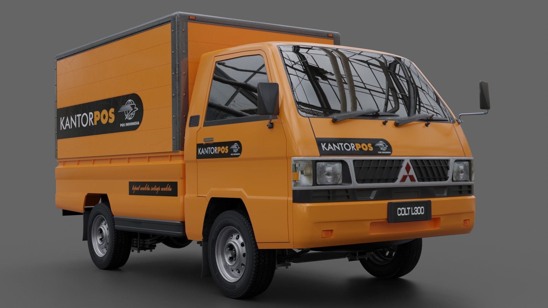 Mitsubishi L300 Low-poly 3D model_10
