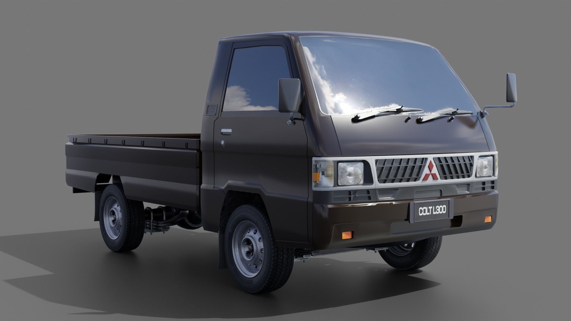 Mitsubishi L300 Low-poly 3D model_3