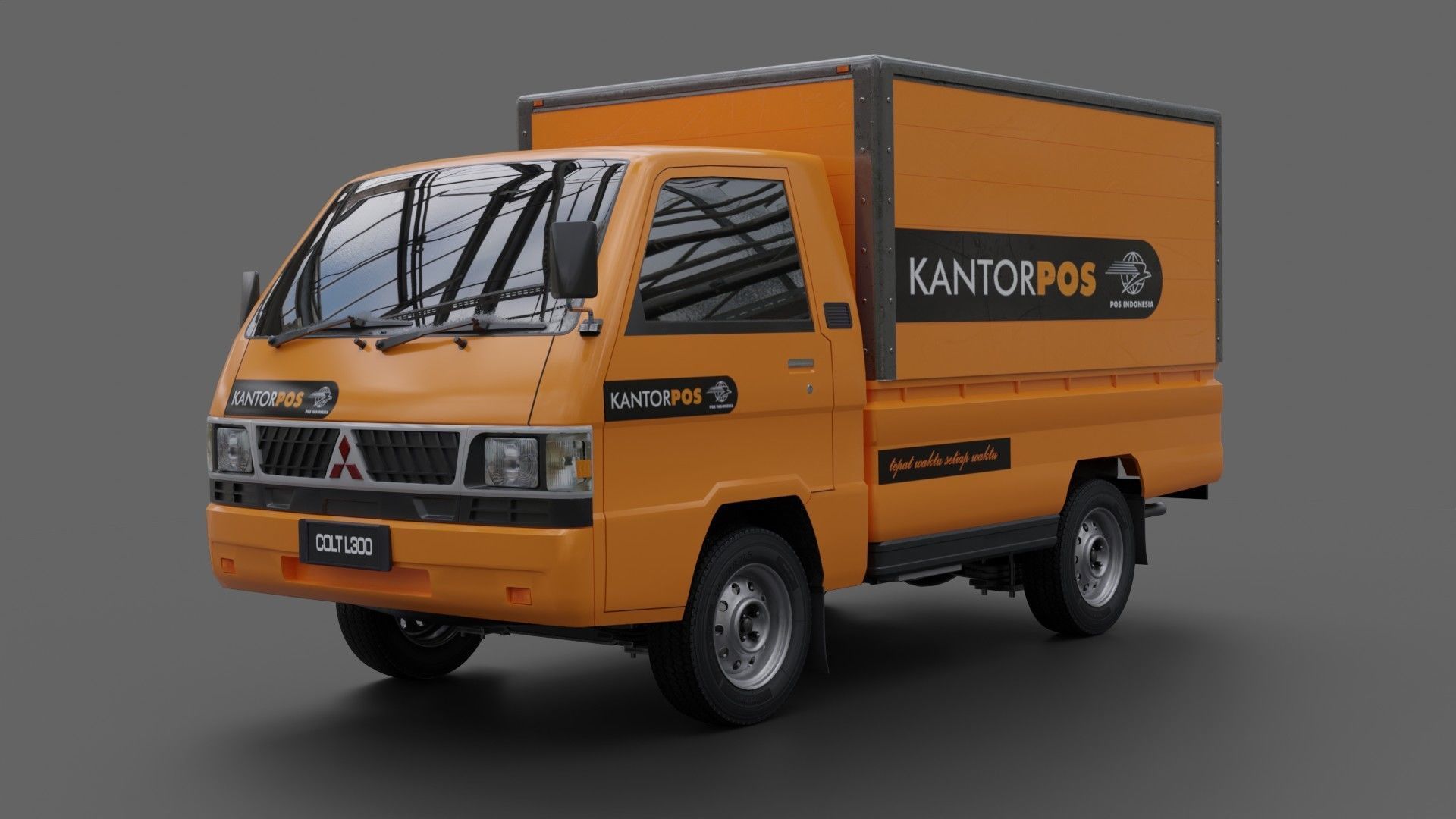 Mitsubishi L300 Low-poly 3D model_12