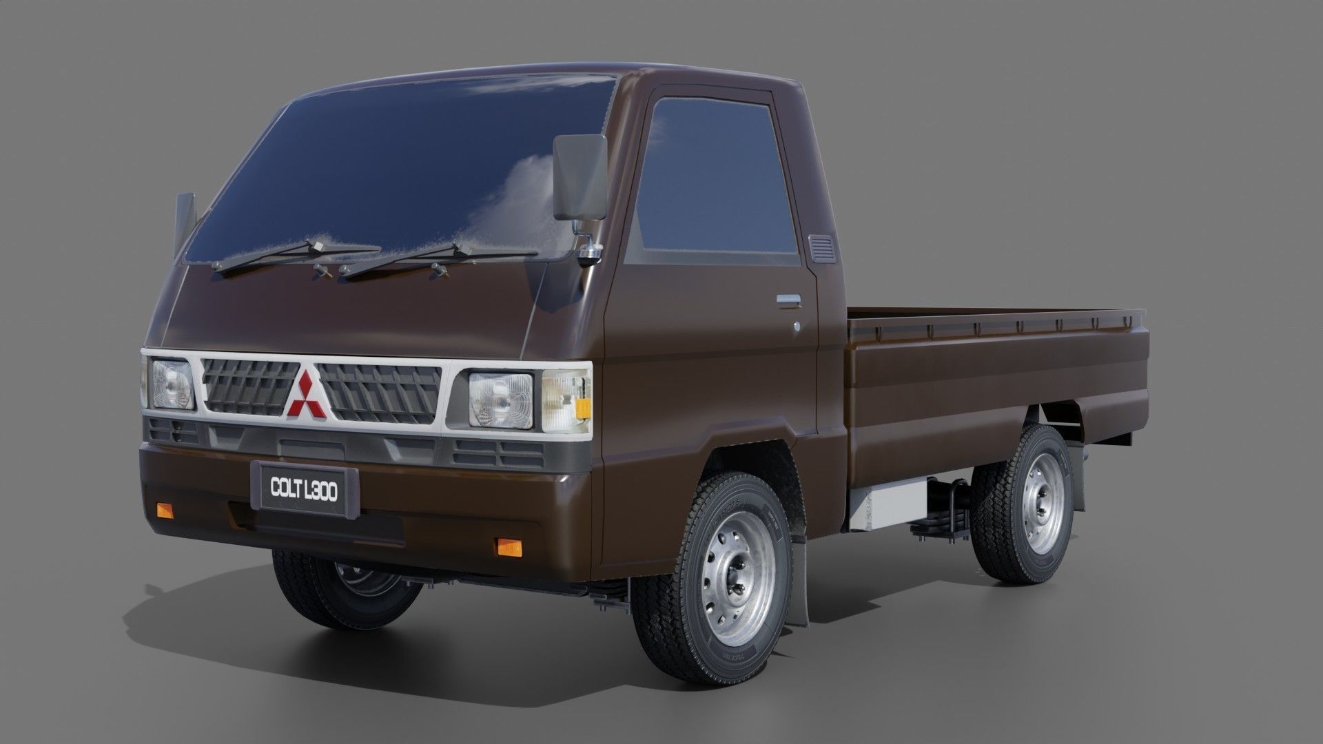 Mitsubishi L300 Low-poly 3D model_2