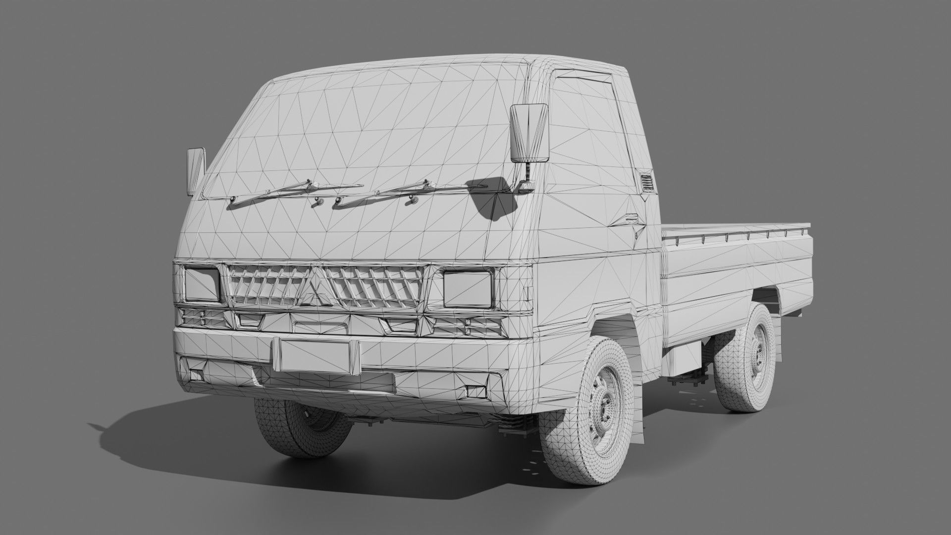 Mitsubishi L300 Low-poly 3D model_14