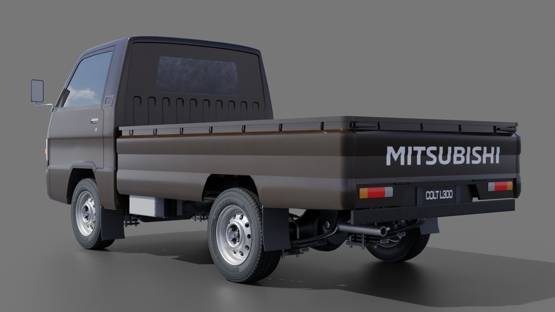 Mitsubishi L300 Low-poly 3D model_4
