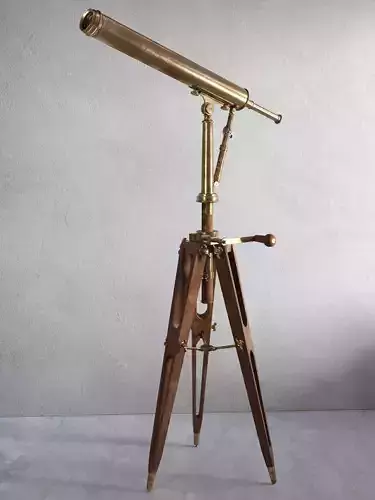 19th Parisian Brass Telescope 3D model
