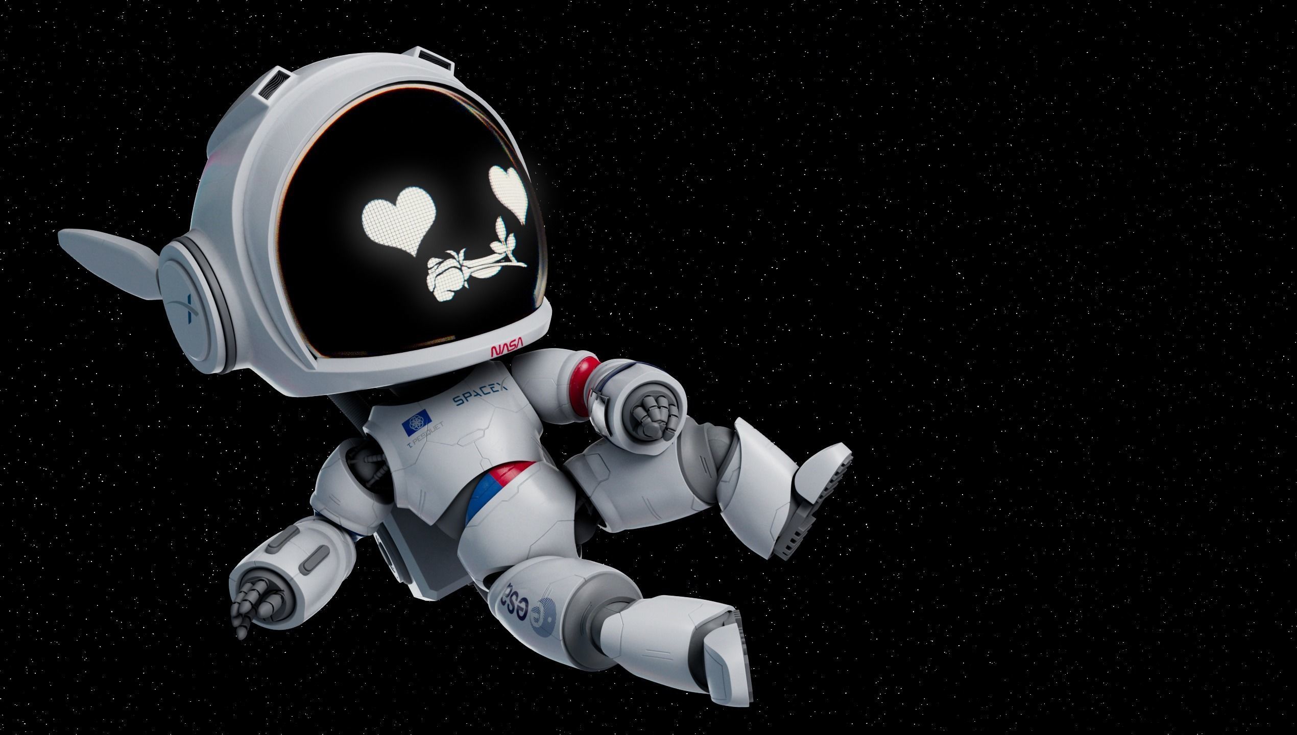 Cartoon Robot 3D model_6