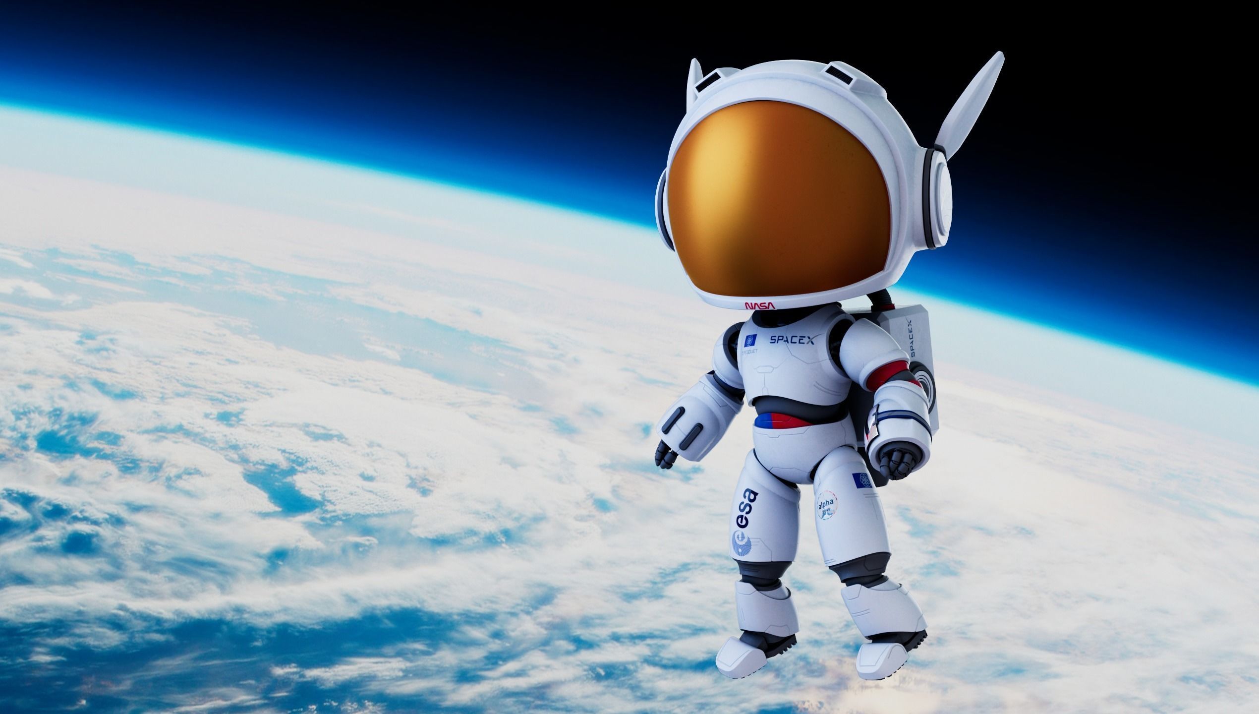 Cartoon Robot 3D model_7