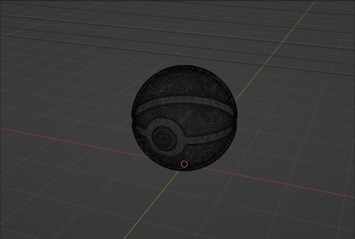 PokeBall Low-poly 3D model_4