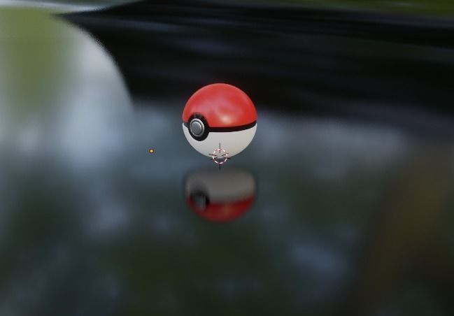 PokeBall Low-poly 3D model_1