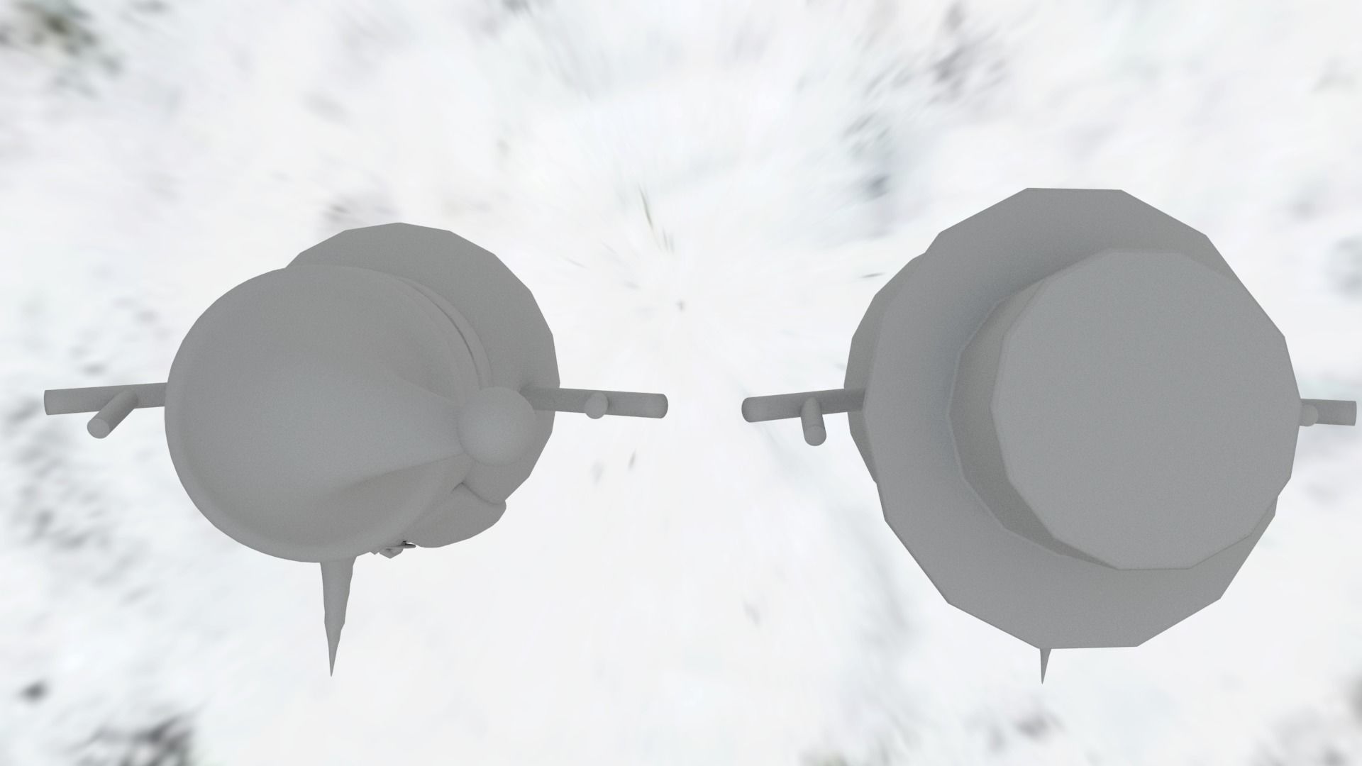 Snowman pack Low-poly 3D model_25