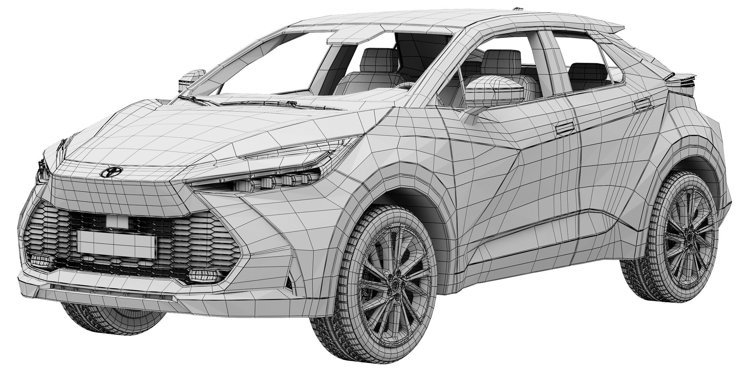 Toyota C-HR 2024 3D model_13