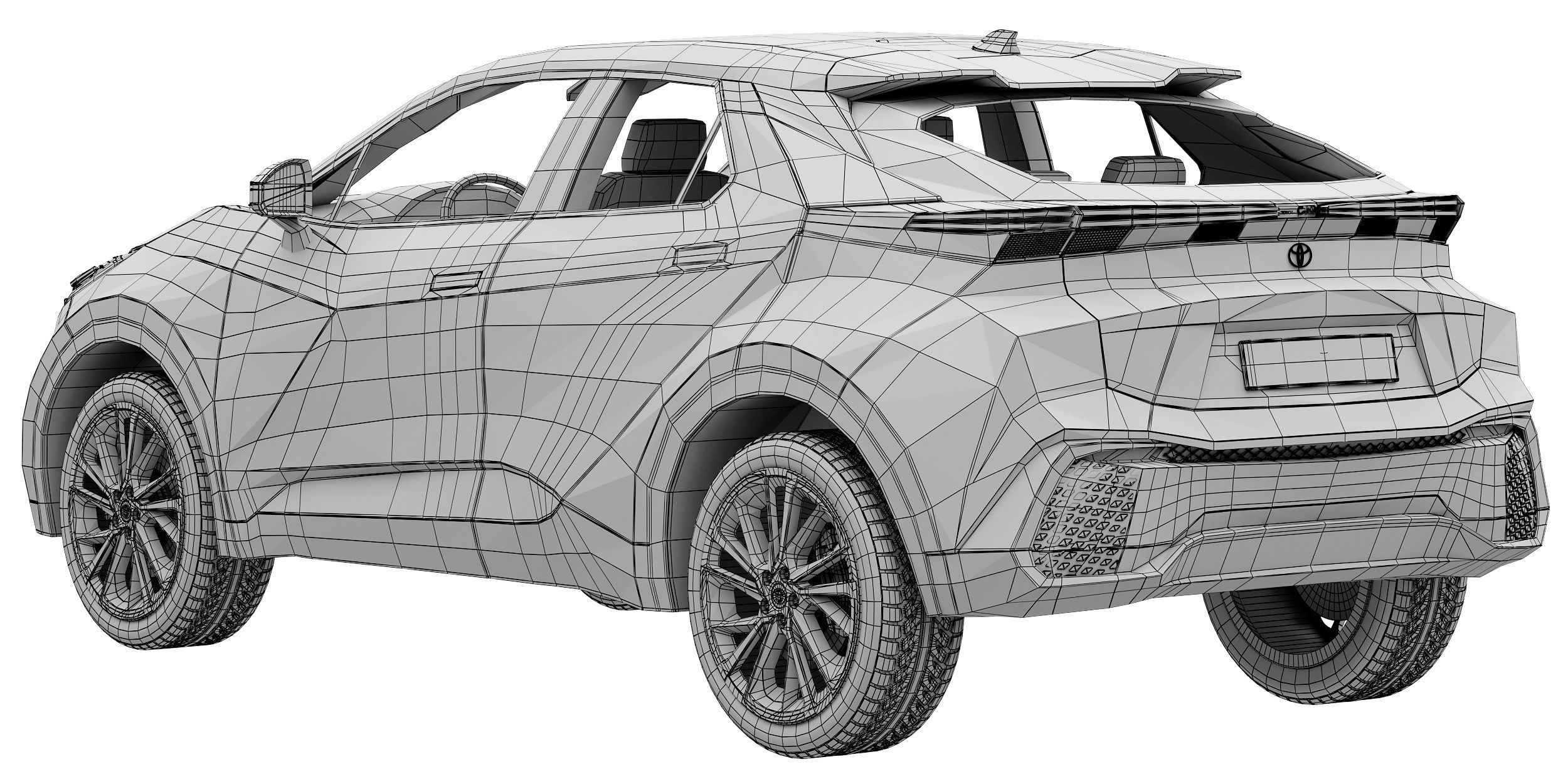 Toyota C-HR 2024 3D model_15