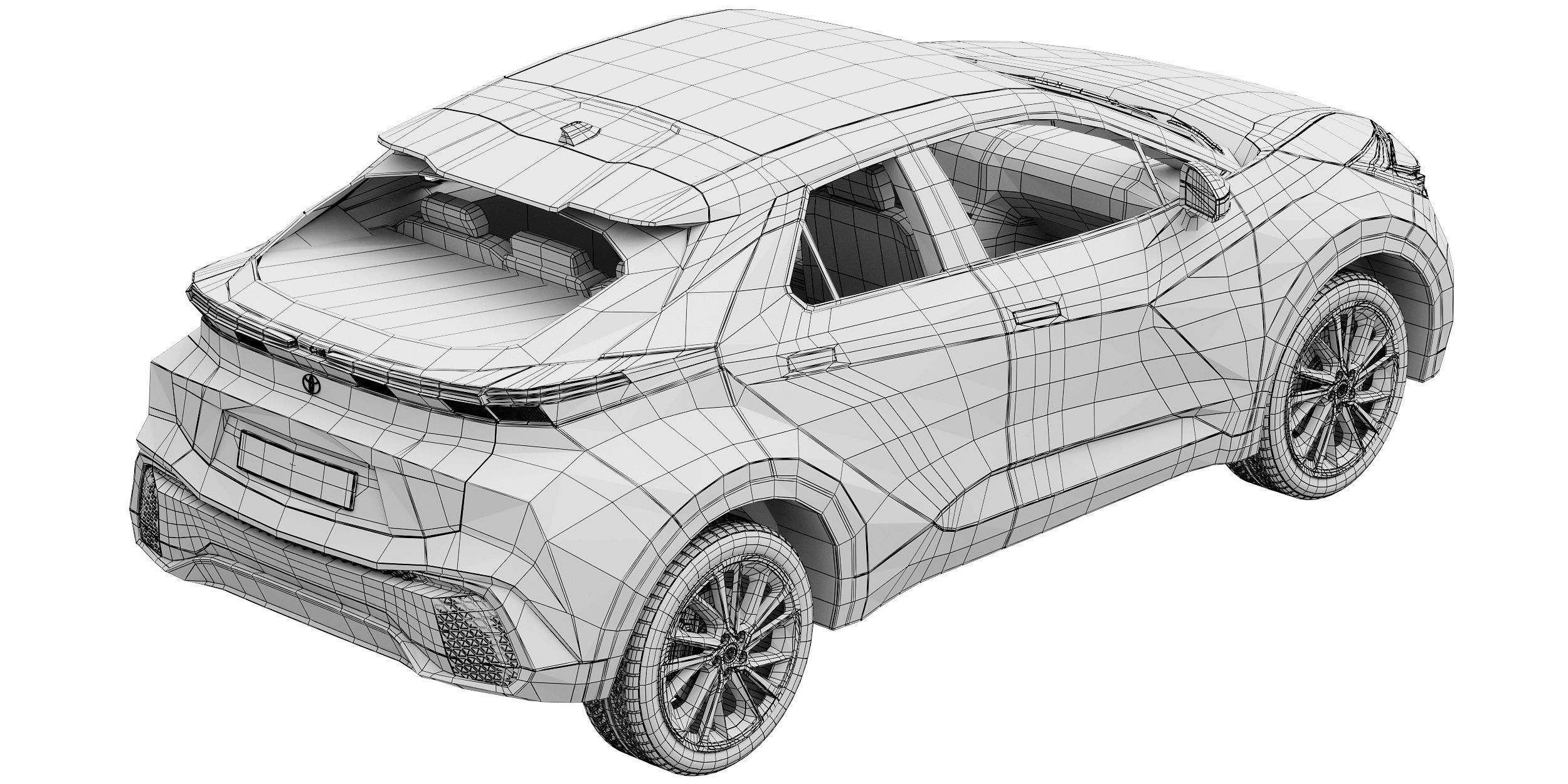 Toyota C-HR 2024 3D model_17