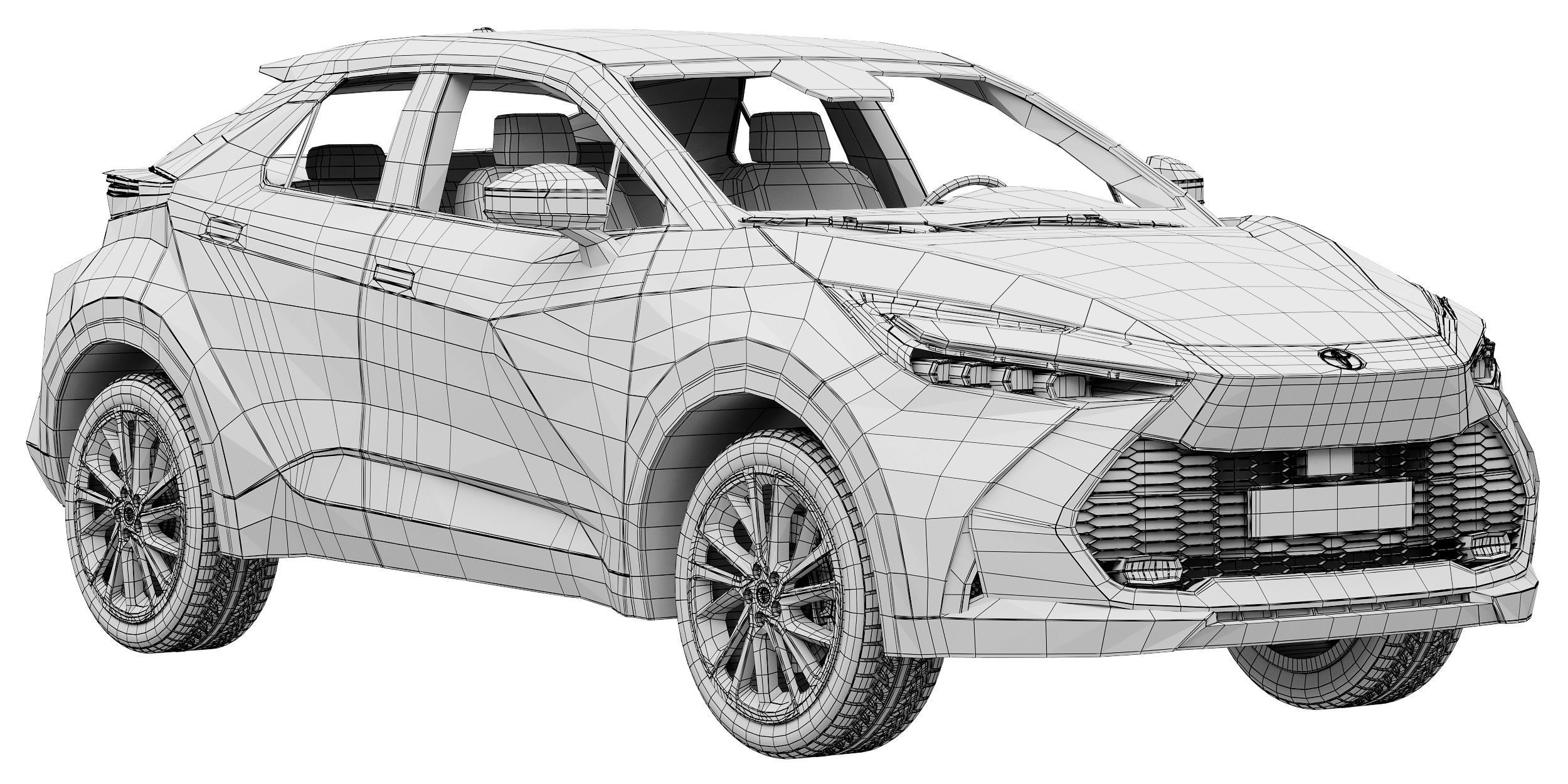 Toyota C-HR 2024 3D model_14