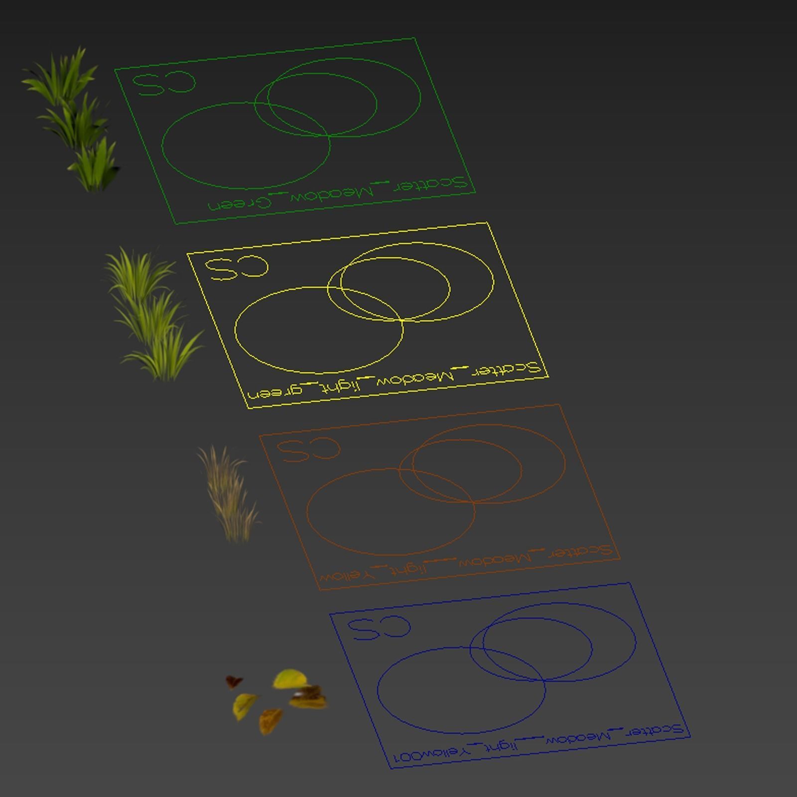 HQ Grass Meadow Green Land 3D model_6