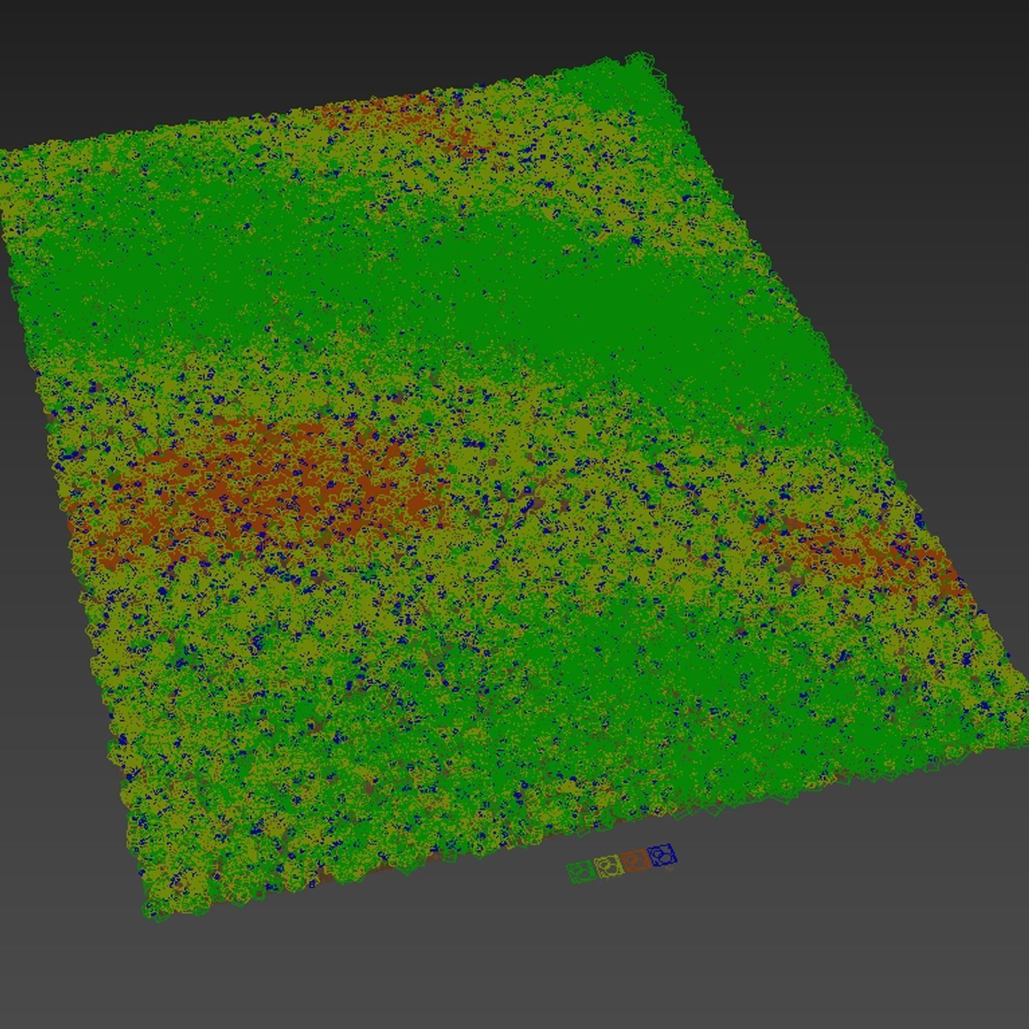 HQ Grass Meadow Green Land 3D model_5