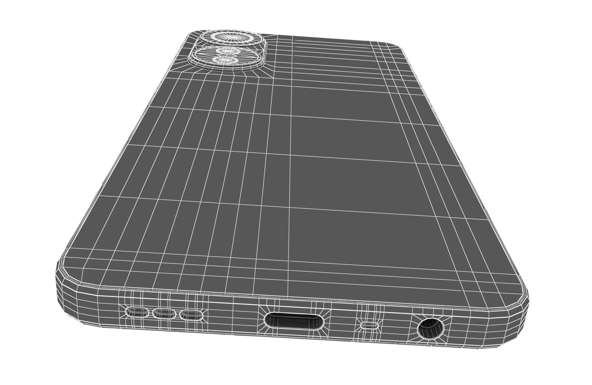 Oppo A78 4G Black And Green Low-poly 3D model_31