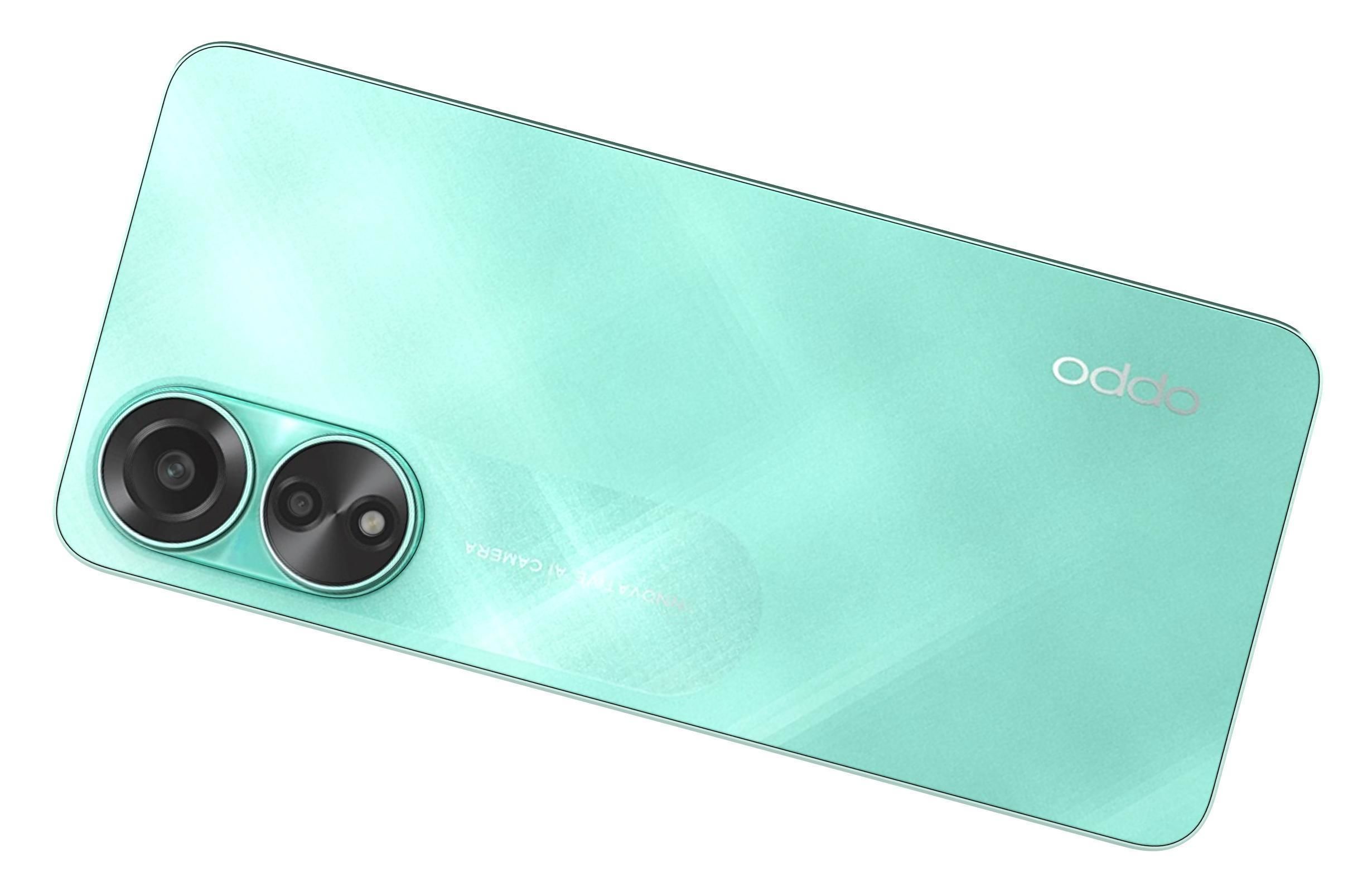 Oppo A78 4G Black And Green Low-poly 3D model_24