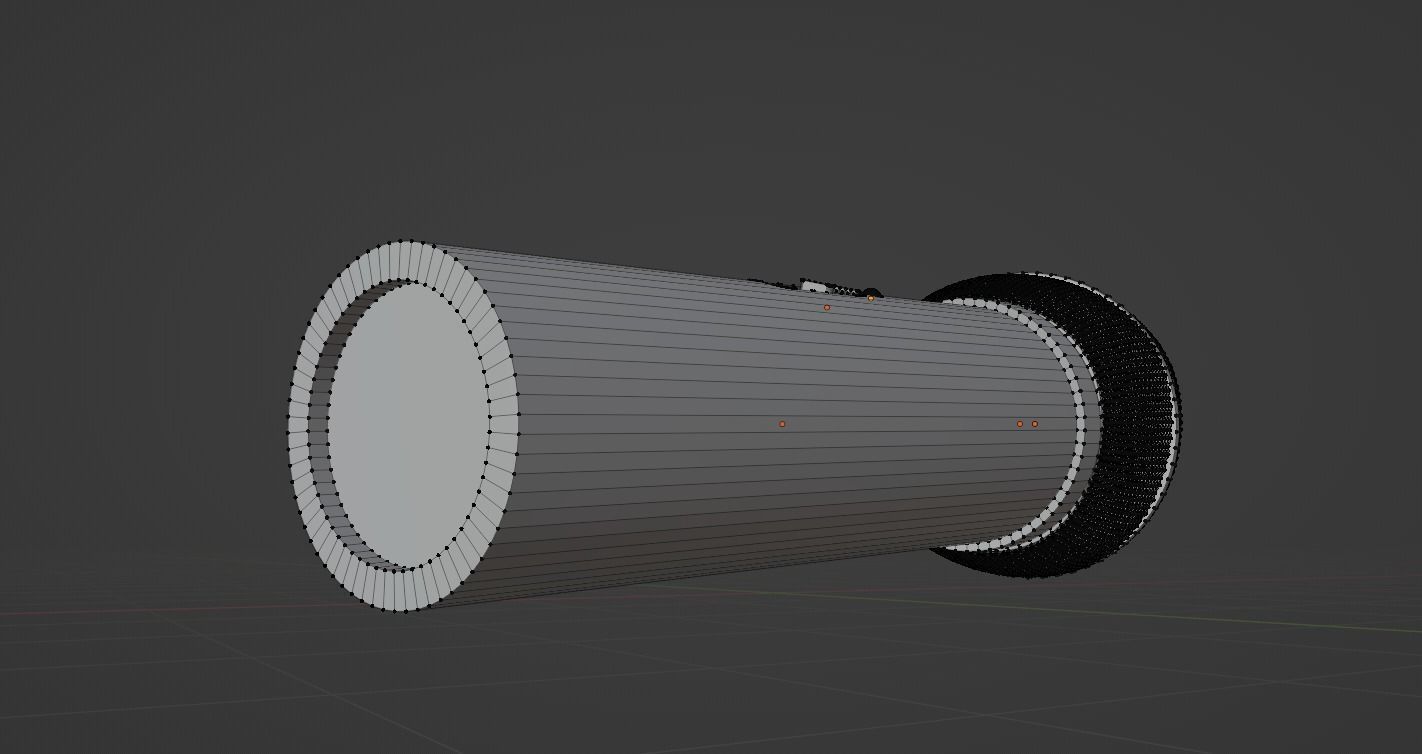 Wireless Microphone Black Low-poly 3D model_13