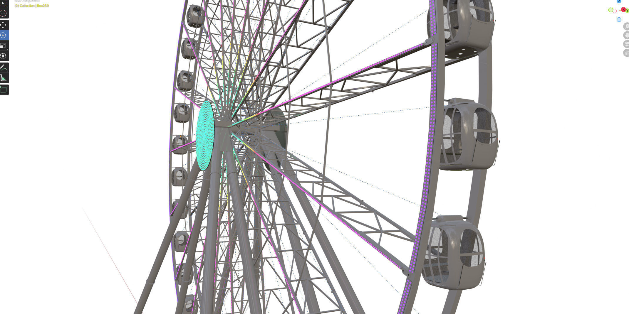 Ferris wheel 55 meters 3D model_18