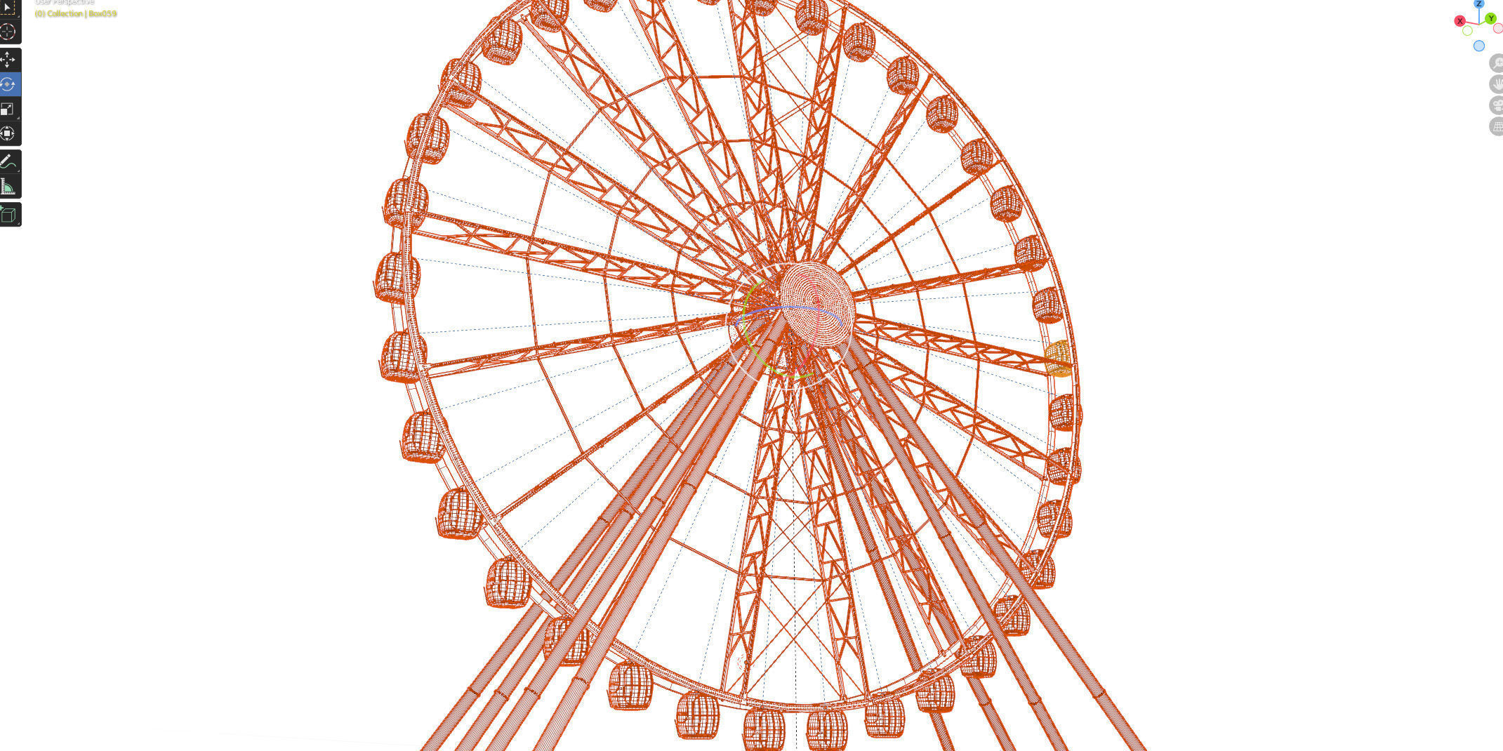 Ferris wheel 55 meters 3D model_27