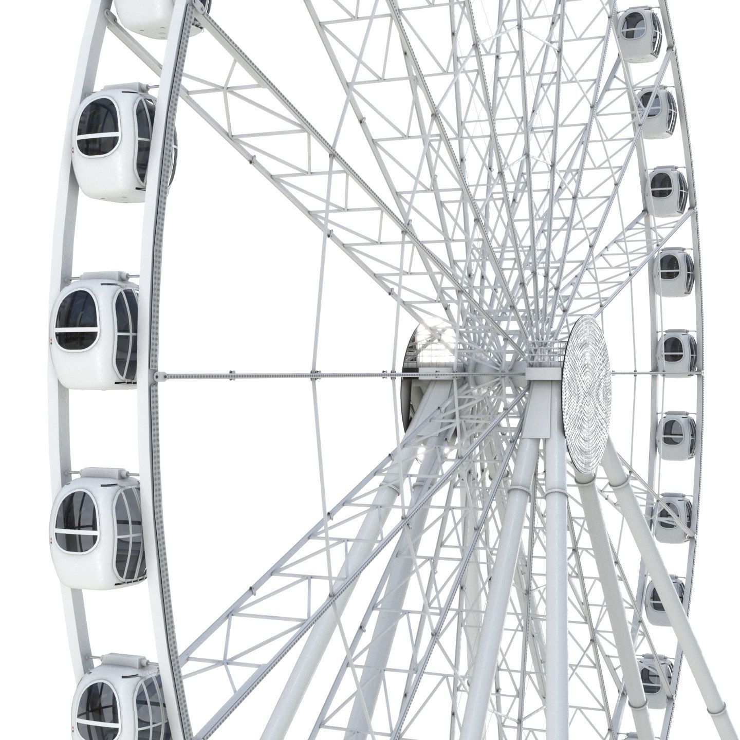 Ferris wheel 55 meters 3D model_3