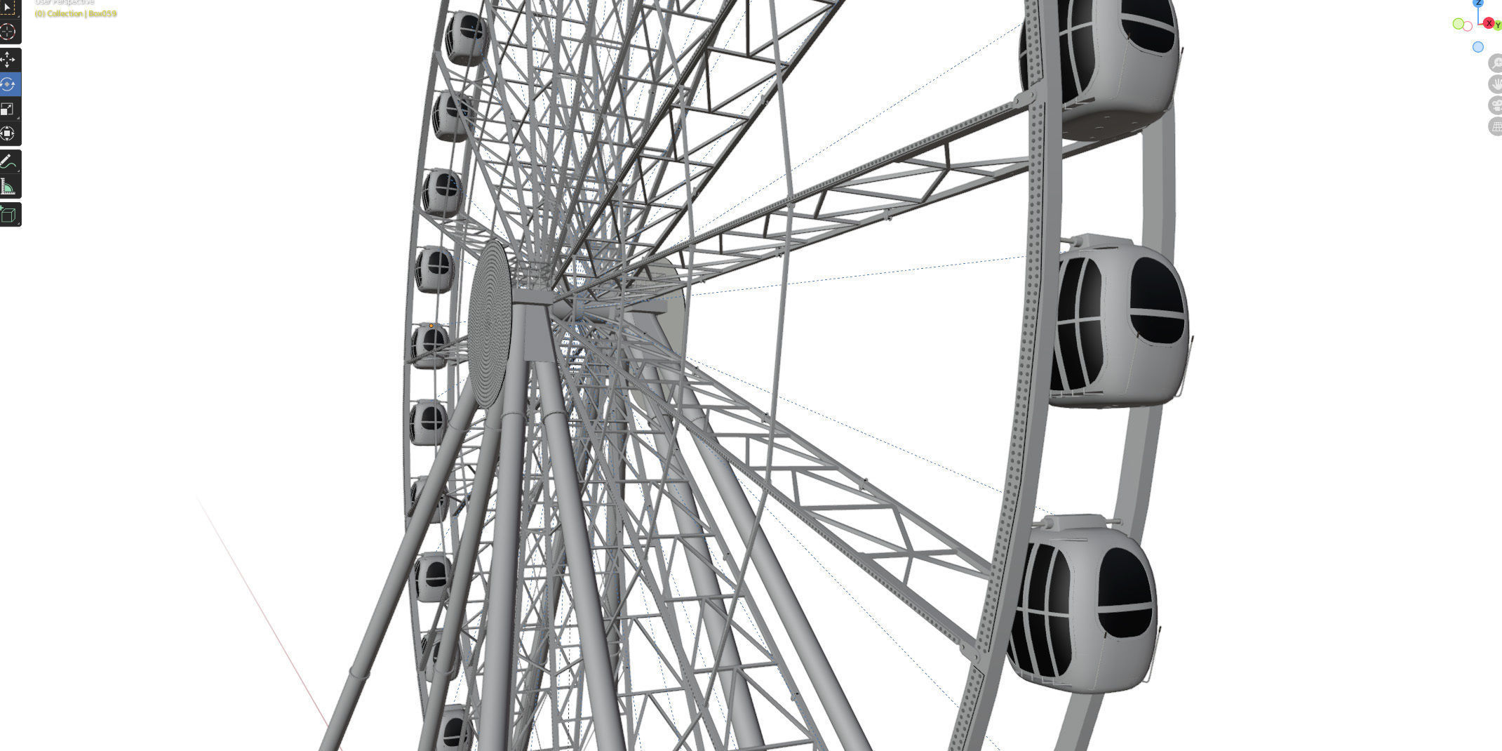Ferris wheel 55 meters 3D model_17