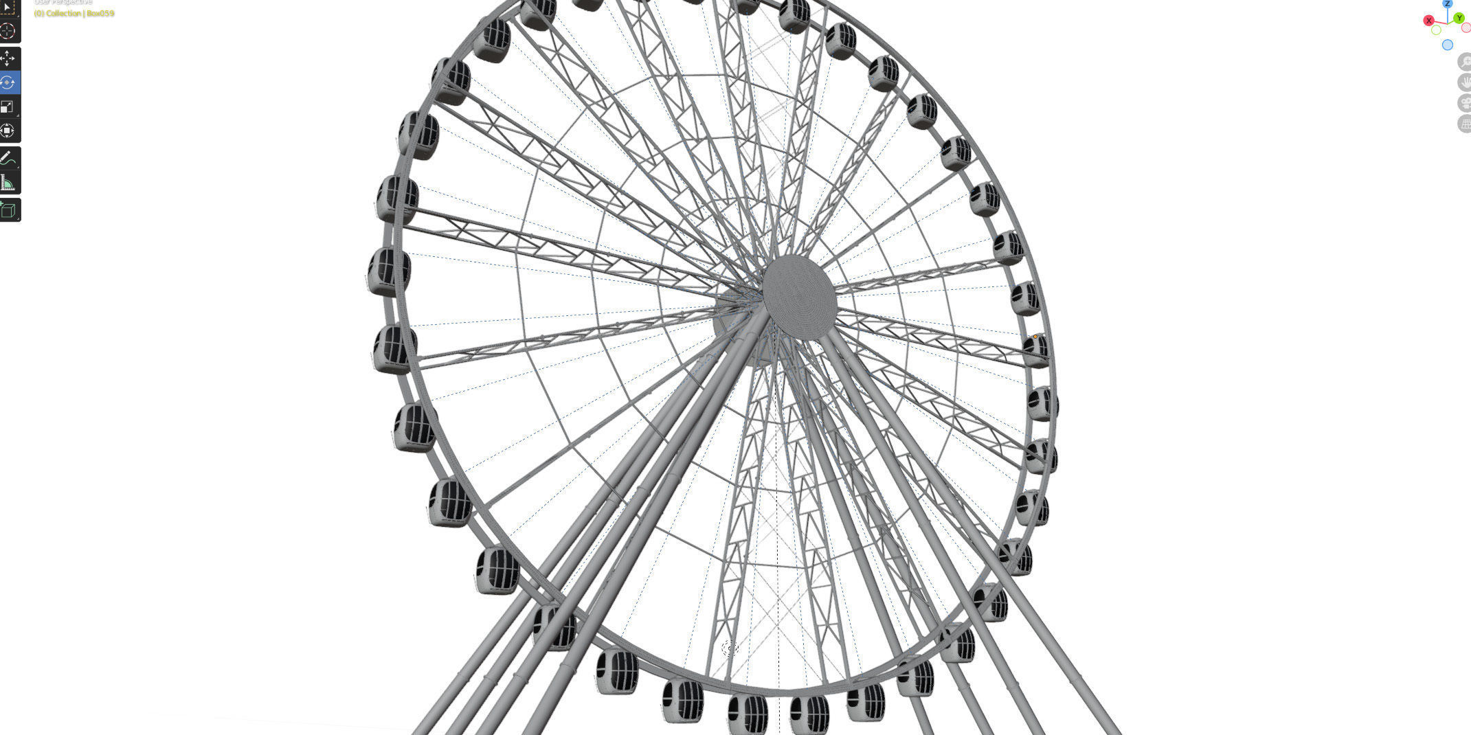 Ferris wheel 55 meters 3D model_15