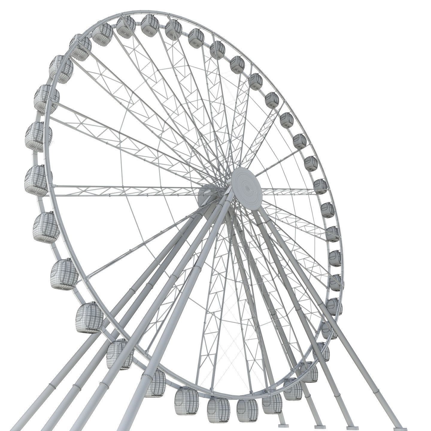 Ferris wheel 55 meters 3D model_13