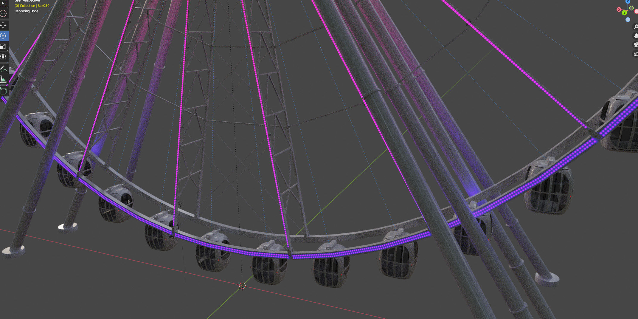 Ferris wheel 55 meters 3D model_22