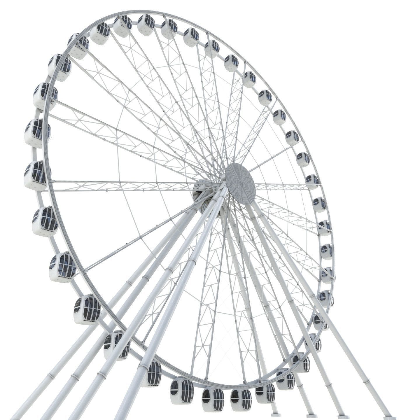 Ferris wheel 55 meters 3D model_11
