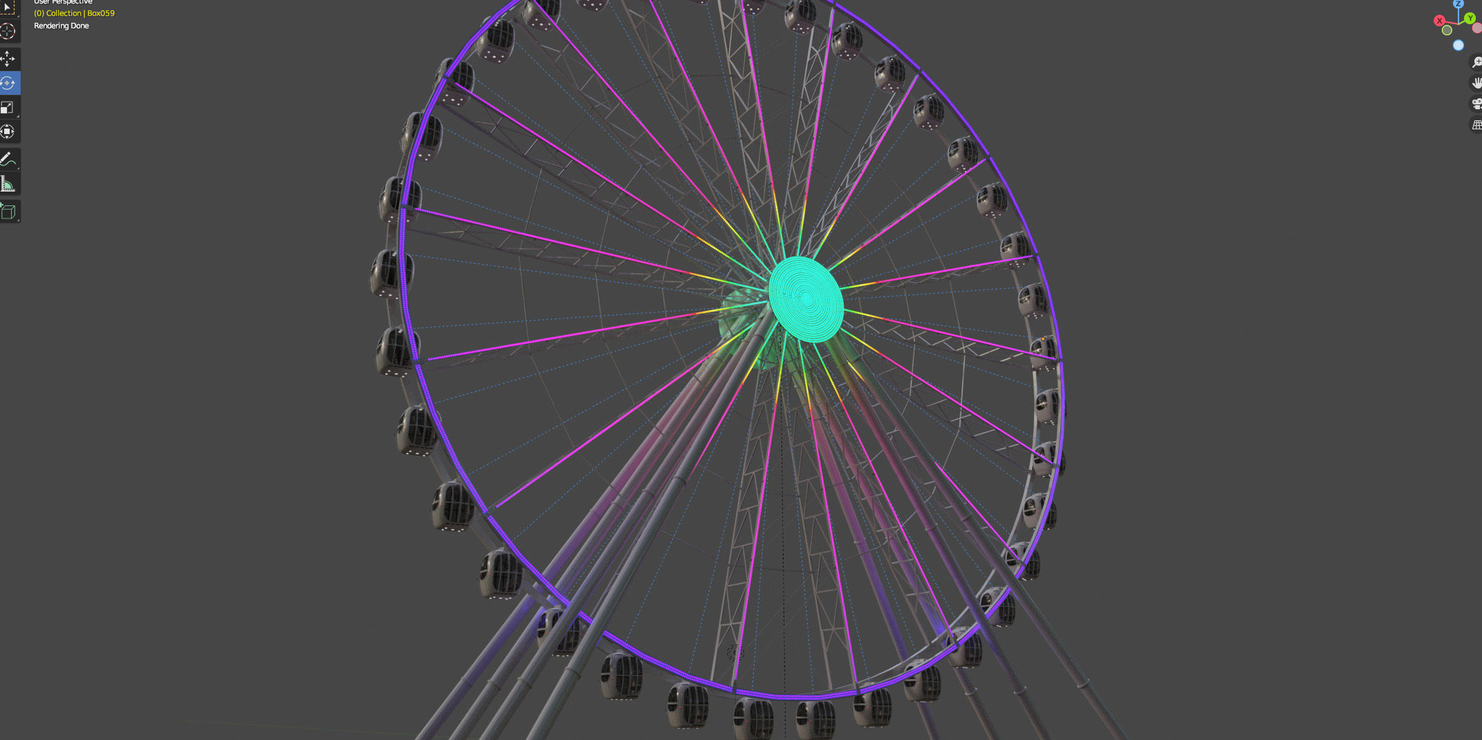 Ferris wheel 55 meters 3D model_26
