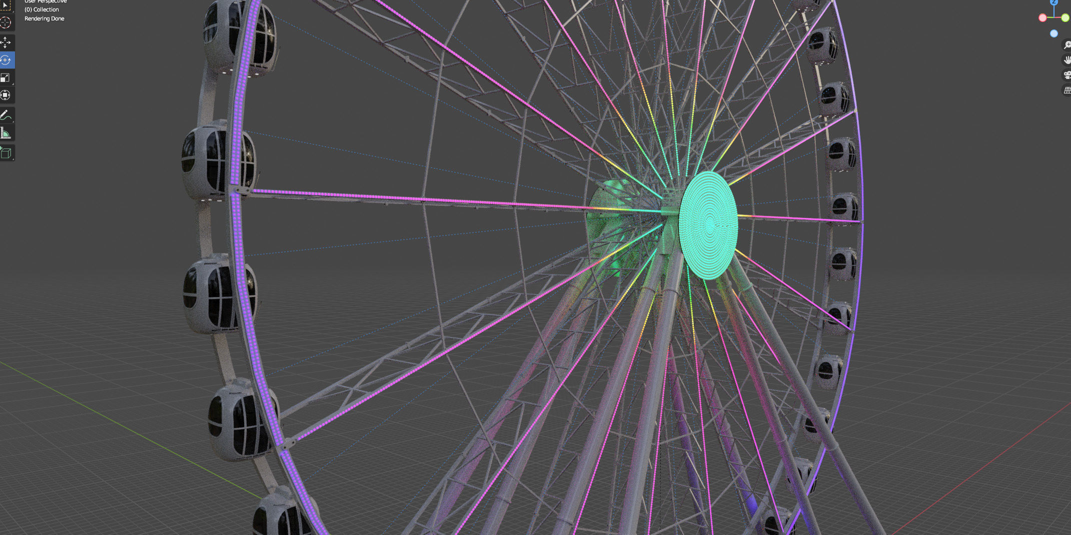 Ferris wheel 55 meters 3D model_20