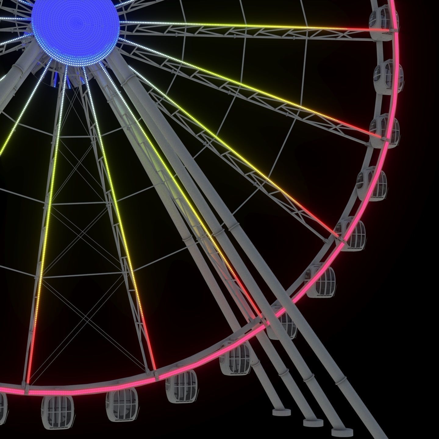Ferris wheel 55 meters 3D model_10