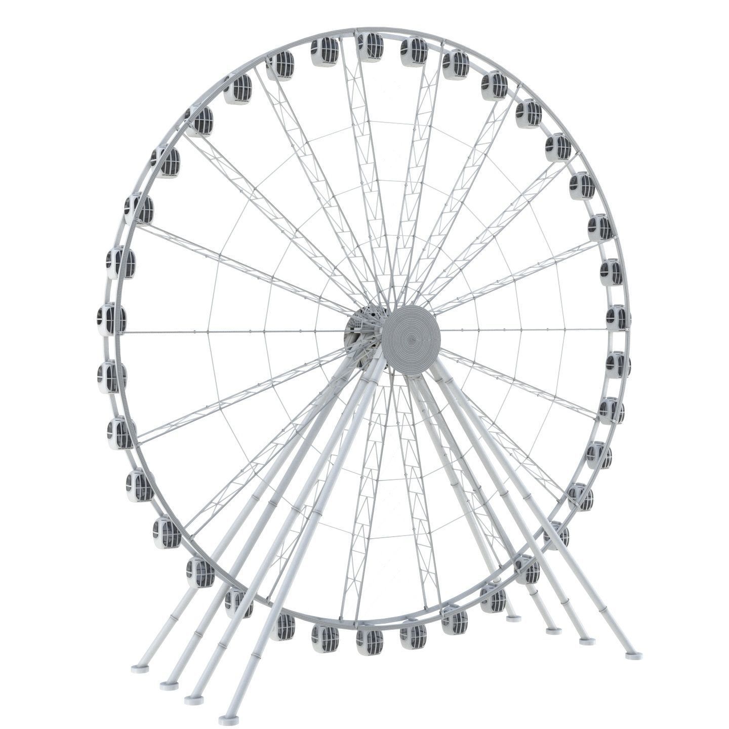 Ferris wheel 55 meters 3D model_5
