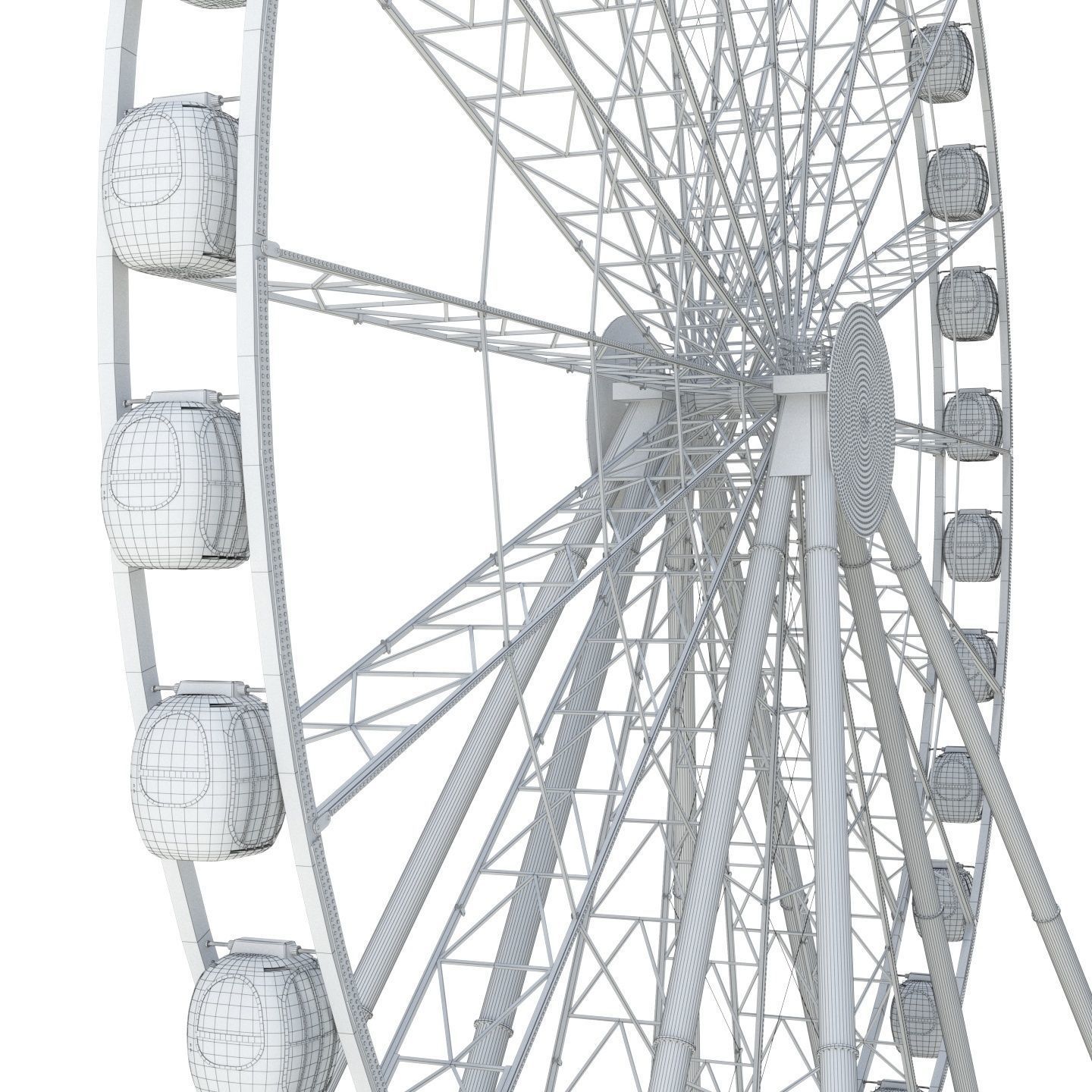 Ferris wheel 55 meters 3D model_7